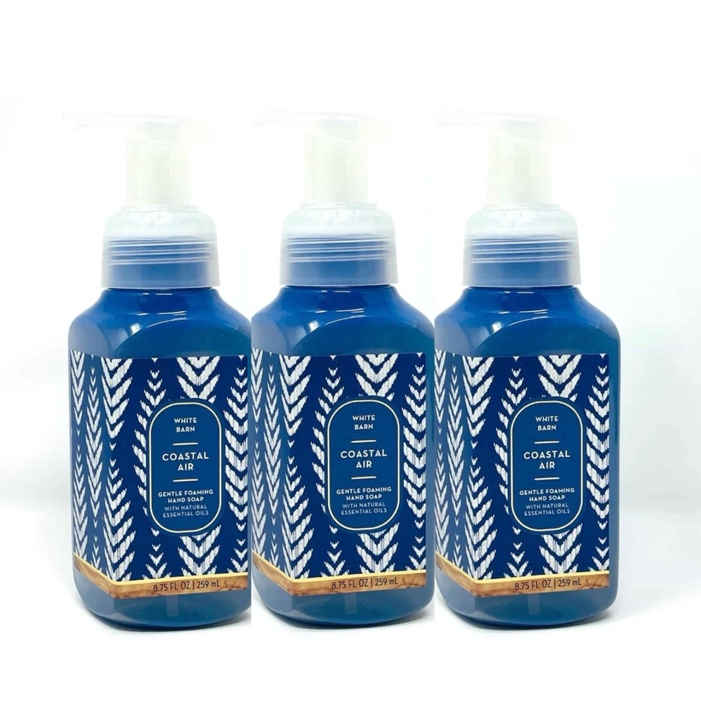 Bath & Body Works Coastal Air Gentle Foaming Hand Soaps Set of 3
